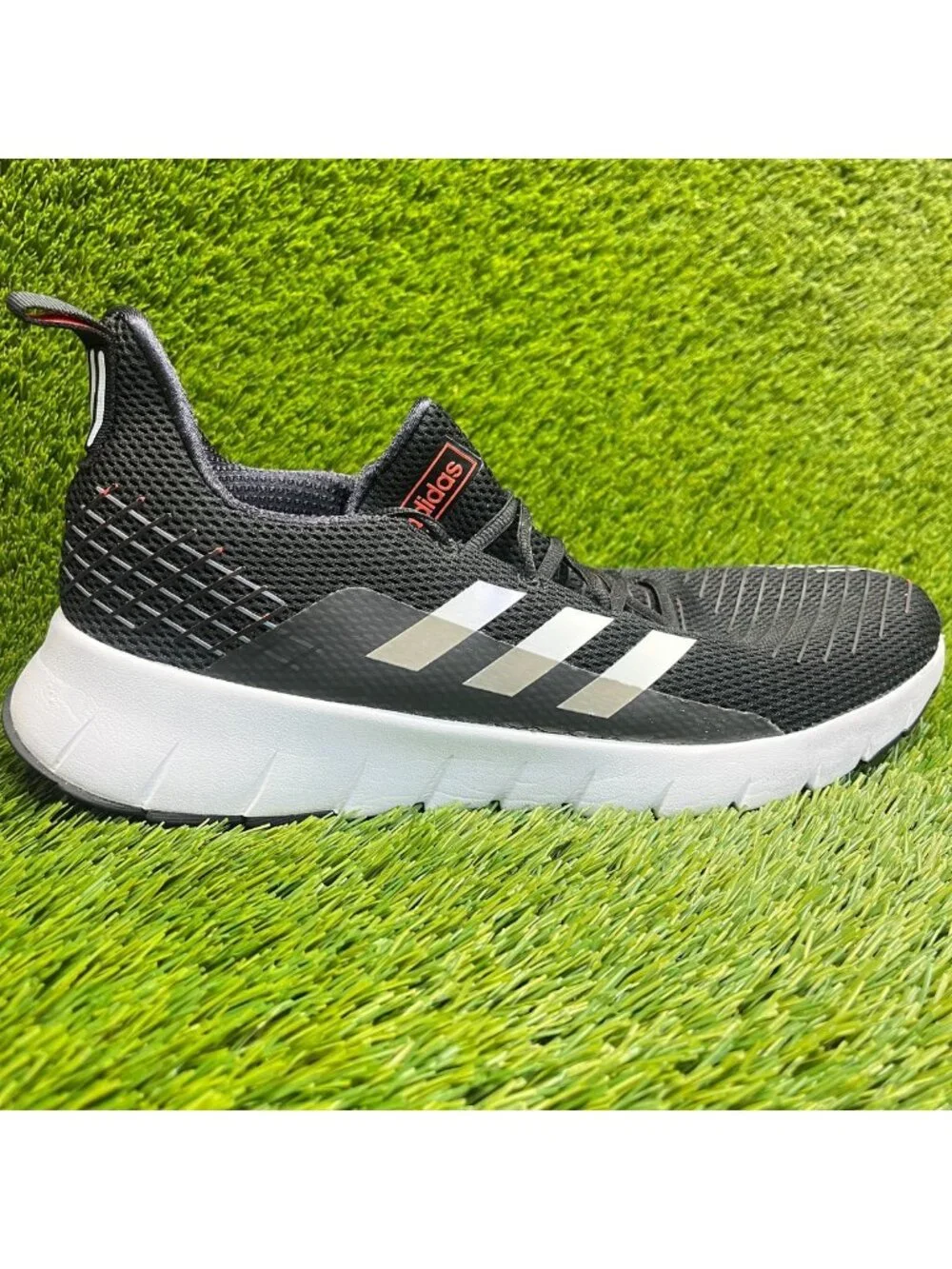 Adidas Asweego Mens Size 13 Black White Athletic Running Walking Shoes Sneakers